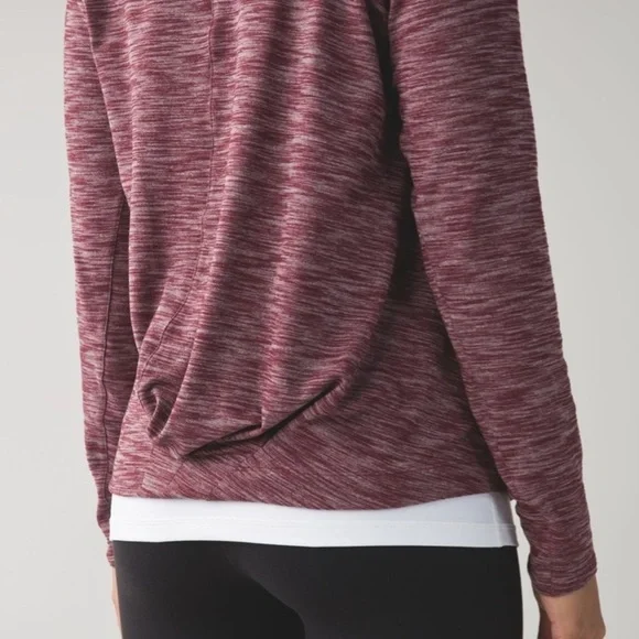 Lululemon &go City Pullover Heathered Bordeaux Drama 4 - Picture 11 of 17